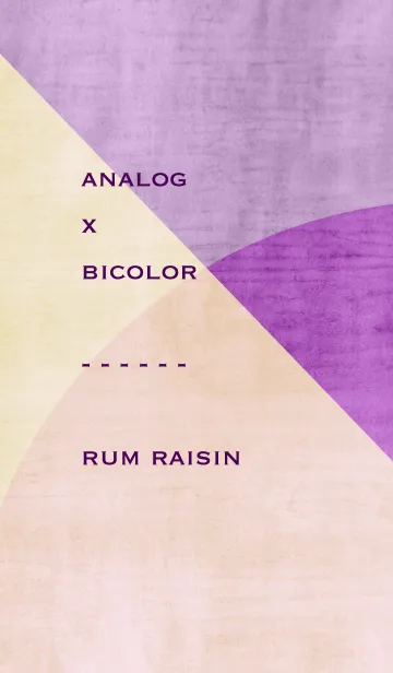 [LINE着せ替え] analog x bicolor - rum raisinの画像1
