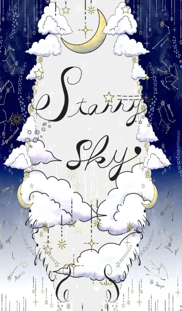 [LINE着せ替え] ☆彡 Starry sky ☆彡の画像1