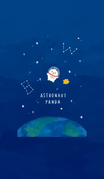 [LINE着せ替え] 宇宙飛行士パンダの画像1