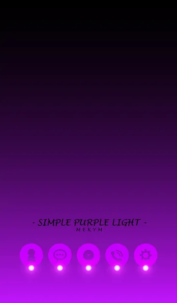 [LINE着せ替え] - SIMPLE PURPLE LIGHT -の画像1