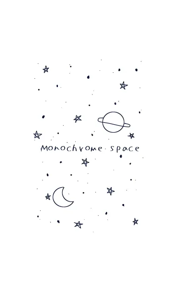 [LINE着せ替え] Monochrome Spaceの画像1