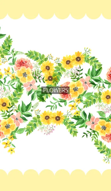 [LINE着せ替え] water color flowers_327の画像1