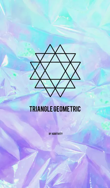 [LINE着せ替え] Triangle Geometric Star - Holographicの画像1