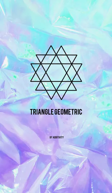 Triangle Geometric Star - Holographicの着せ替えメイン画像