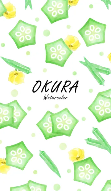 [LINE着せ替え] OKURA Watercolorの画像1