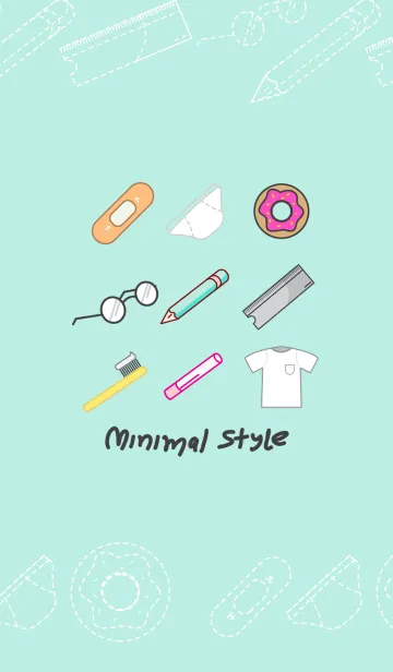 [LINE着せ替え] Minimal styleの画像1