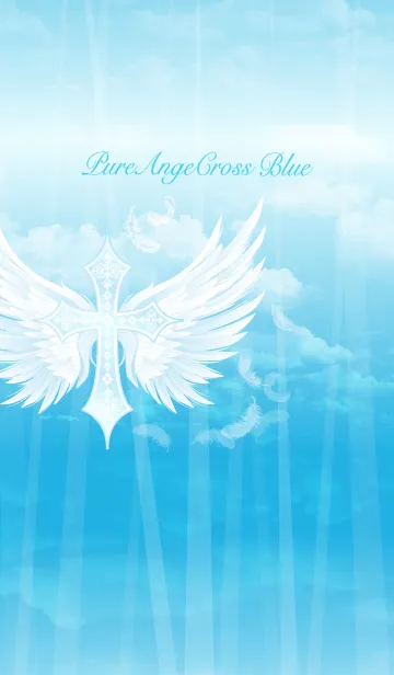 [LINE着せ替え] Pure Angel Cross Blueの画像1