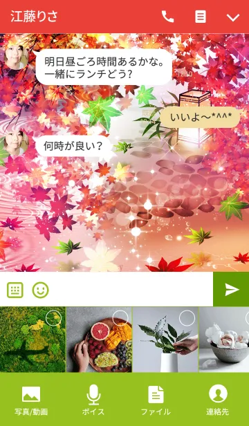 [LINE着せ替え] 涼風紅葉ノ川の画像4