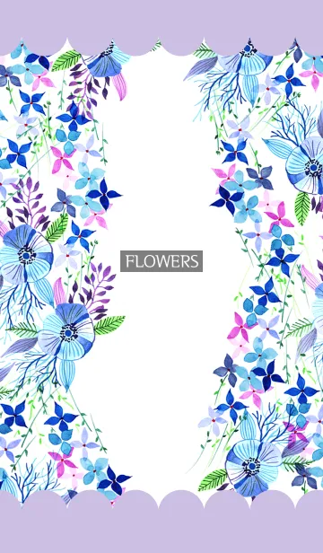 [LINE着せ替え] water color flowers_329の画像1
