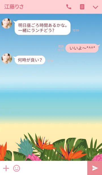 [LINE着せ替え] Hermit crab Hawaiiの画像3