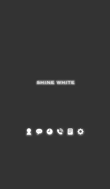 [LINE着せ替え] 光る白の画像1