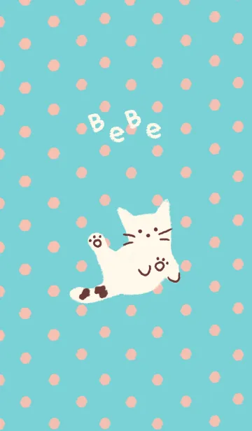 [LINE着せ替え] パステル猫、ベベの画像1