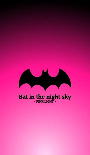 [LINE着せ替え] Bat in the night sky - PINK LIGHT -の画像1