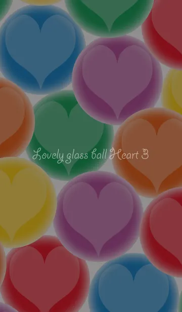 [LINE着せ替え] Lovely glass ball Heart 3の画像1