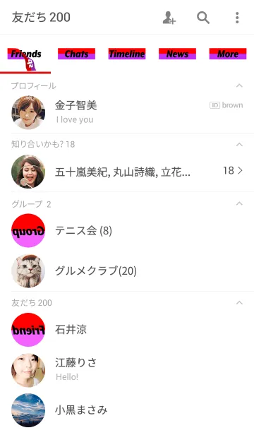 [LINE着せ替え] Red Tag -white base-の画像2