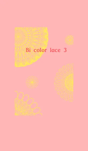 [LINE着せ替え] お花とリボンレース-バイカラー3-の画像1