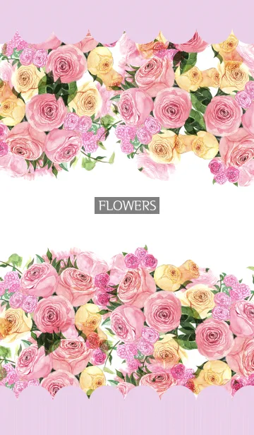 [LINE着せ替え] water color flowers_322の画像1