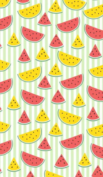 [LINE着せ替え] すいか大好き！14の画像1