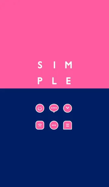 SIMPLE / ネイビーピンクの着せ替えメイン画像
