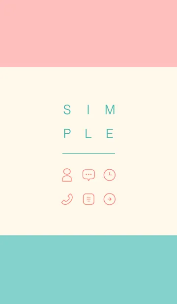 [LINE着せ替え] SIMPLE / トリコロールの画像1