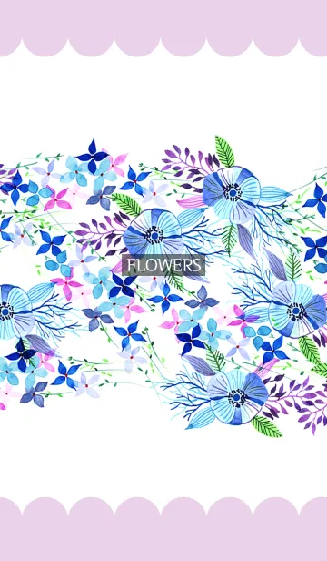 [LINE着せ替え] water color flowers_330の画像1