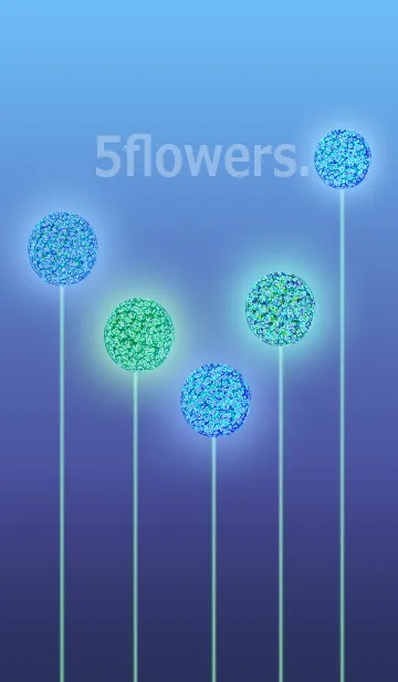 [LINE着せ替え] 5フラワーズ＊の画像1