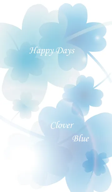 [LINE着せ替え] Happy Days Clover Blueの画像1