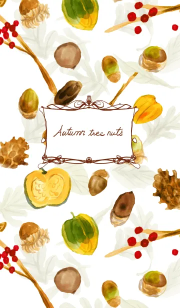 [LINE着せ替え] Autumn tree nutsの画像1
