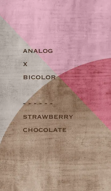 [LINE着せ替え] analog x bicolor - strawberry chocolateの画像1
