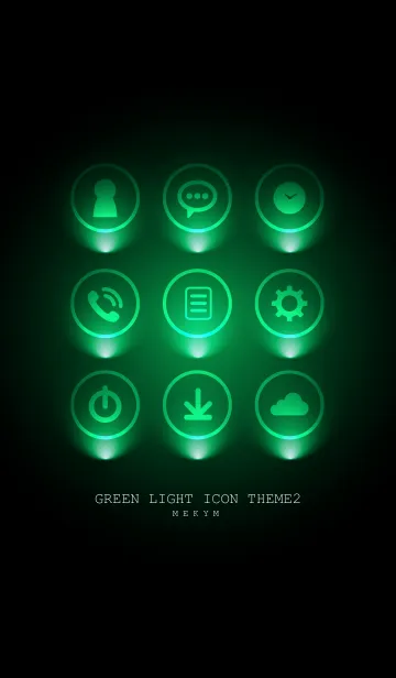 [LINE着せ替え] -GREEN LIGHT ICON THEME-の画像1
