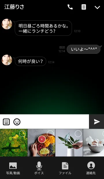 [LINE着せ替え] -GREEN LIGHT ICON THEME-の画像4
