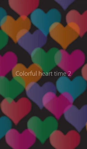 [LINE着せ替え] Colorful heart time 2の画像1