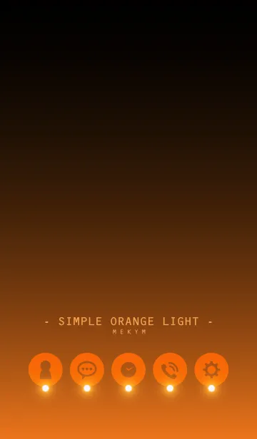 [LINE着せ替え] - SIMPLE ORANGE LIGHT -の画像1