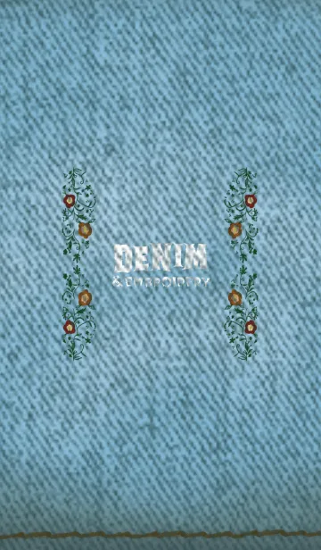 [LINE着せ替え] Denim ＆ Embroideryの画像1