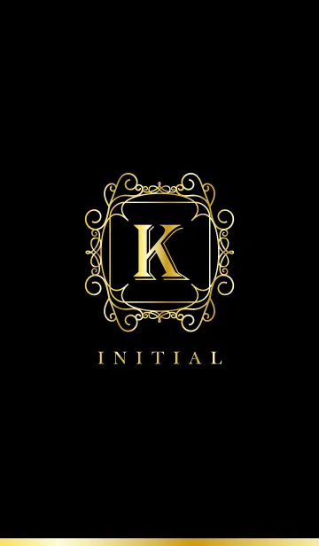 [LINE着せ替え] GOLD INITIAL -K-の画像1