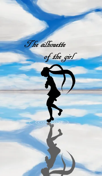 [LINE着せ替え] The silhouette of the girlの画像1