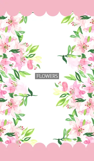 [LINE着せ替え] water color flowers_333の画像1