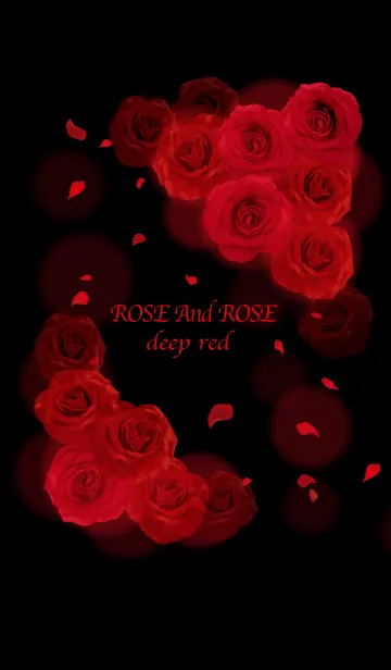 [LINE着せ替え] Rose And Rose deepredの画像1