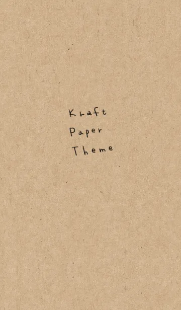 [LINE着せ替え] クラフト紙×手書き文字の画像1