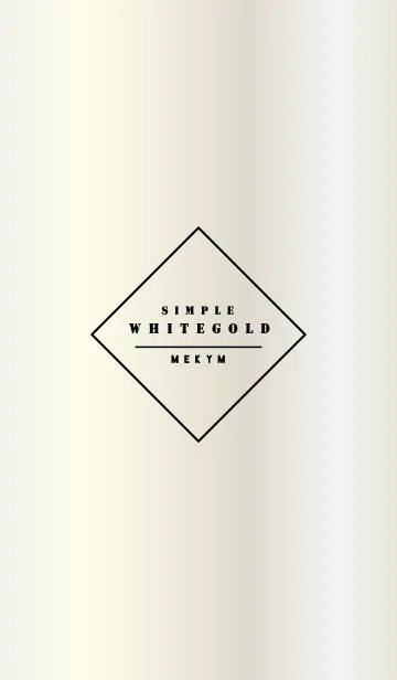 [LINE着せ替え] - SIMPLE WHITE GOLD -の画像1