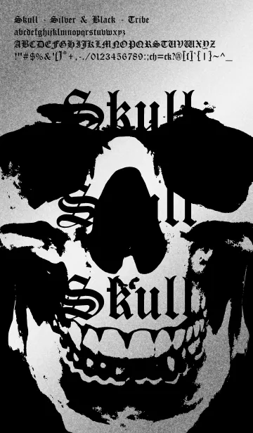 Skull - Silver ＆ Black - Tribeの着せ替えメイン画像