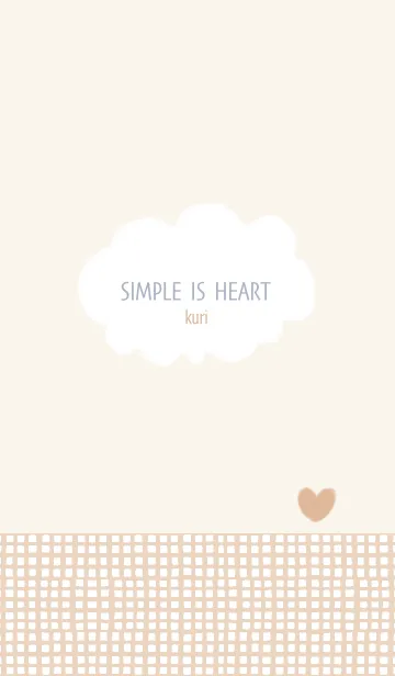 SIMPLE IS HEART kuriの着せ替えメイン画像