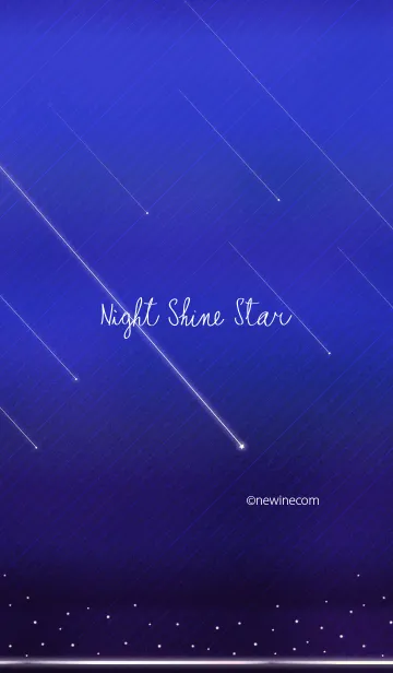 [LINE着せ替え] ナイト シャイン スターの画像1