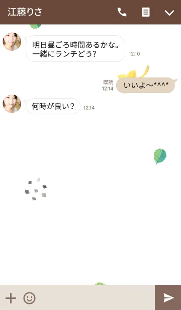 [LINE着せ替え] 多肉植物と南国の鳥の画像3