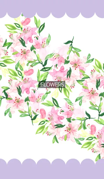 [LINE着せ替え] water color flowers_334の画像1