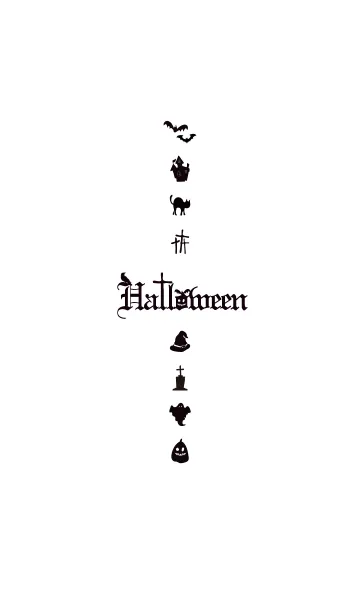 [LINE着せ替え] Halloween monochromeの画像1