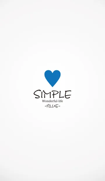 SIMPLE HEART -BLUE- THEME.の着せ替えメイン画像