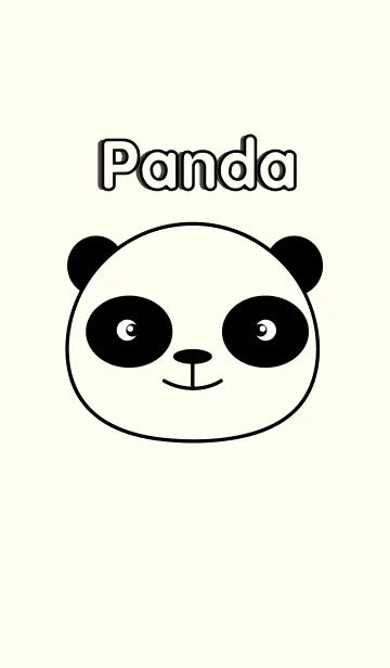 [LINE着せ替え] simple I love Cute Panda themeの画像1