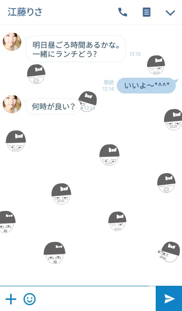 [LINE着せ替え] 女の子のロボット、ロボ子の画像3