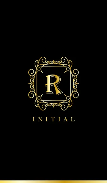 [LINE着せ替え] GOLD INITIAL -R-の画像1